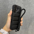 Luxury Soft Down Jacket Silicone Case For iPhone