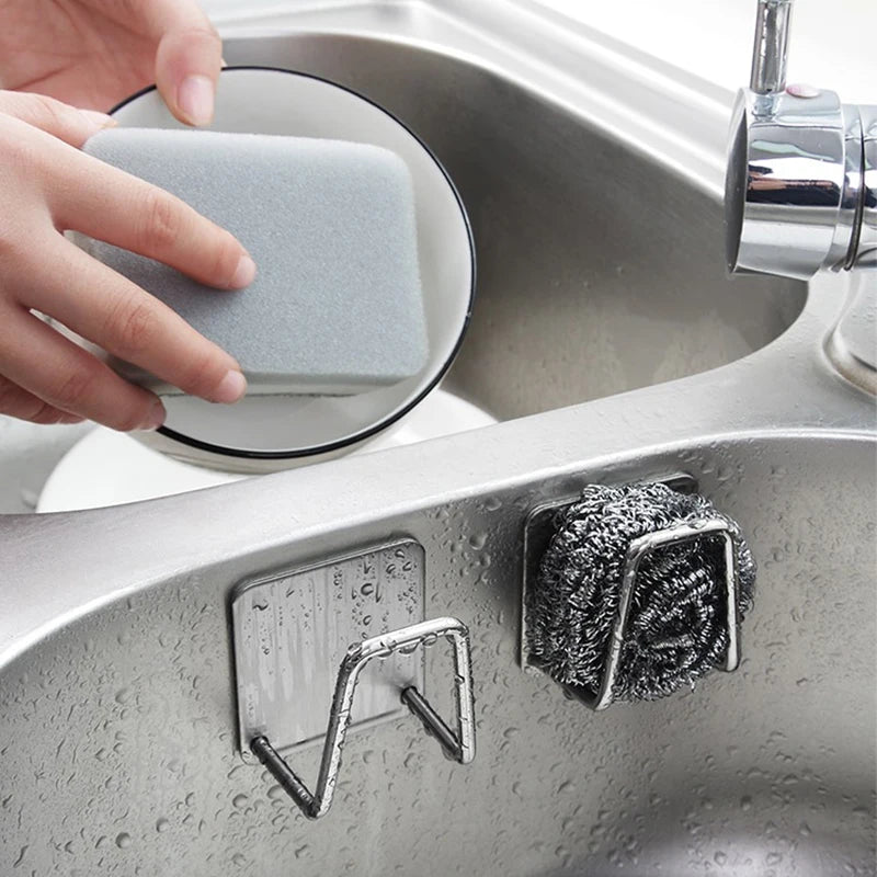 Stainless Steel Sink Sponge Rack For Sponge Steel