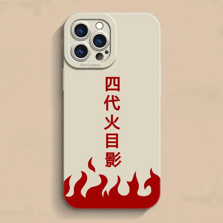 N - arutoS Namikazes LOGO Soft TPU Case for iPhone