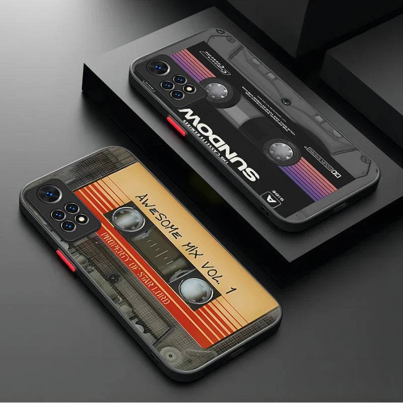 Lucky Tape Pattern Matte Hard Case For Xiaomi