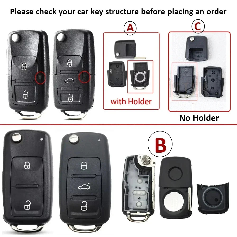 Car Key Housing Case Shell for Volkswagen/VW