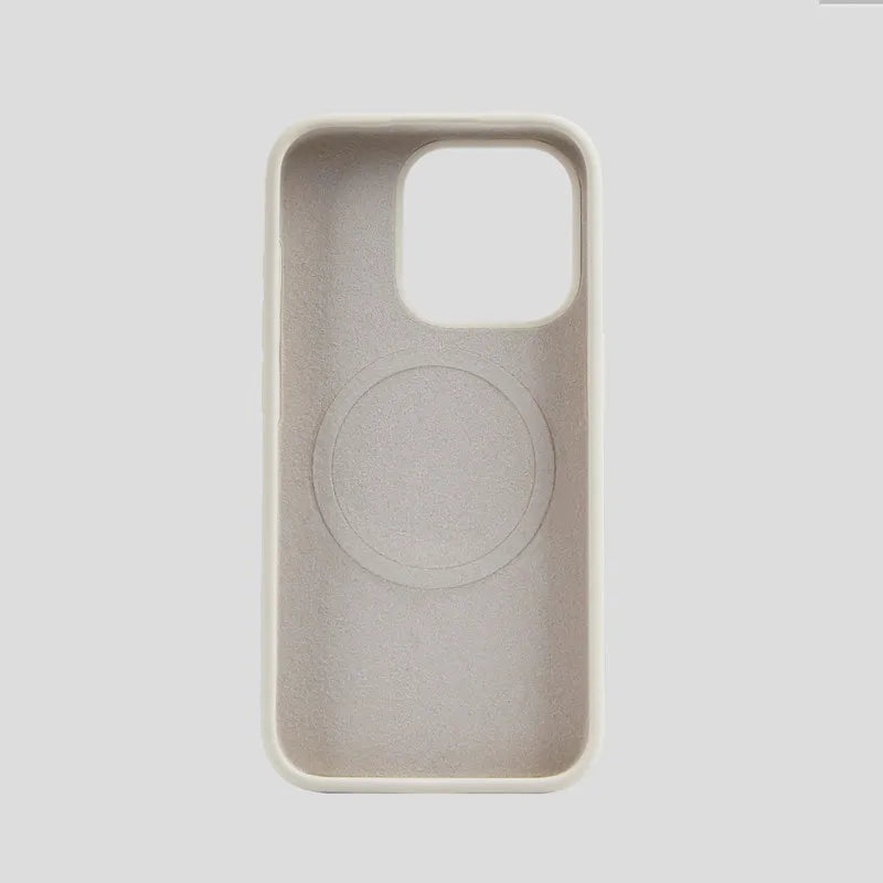 Coque magnétique en silicone liquide uni pour MagSafe