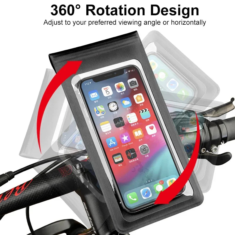 Bicycle Motorcycle Holder Waterproof TPU Touch