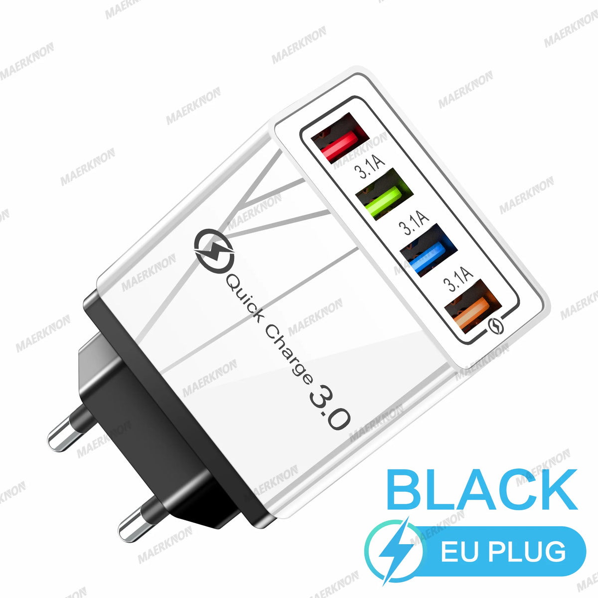 3A USB Charger 4 Ports USB Quick Charge 3.0 EU US
