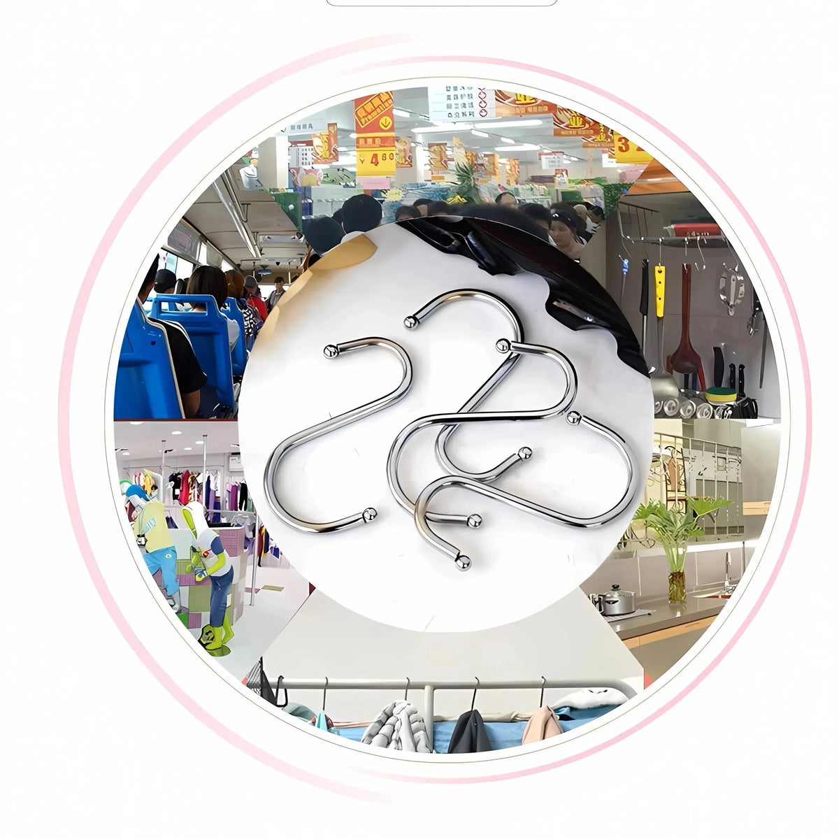 Stainless Steel S Shaped Hook Kitchen