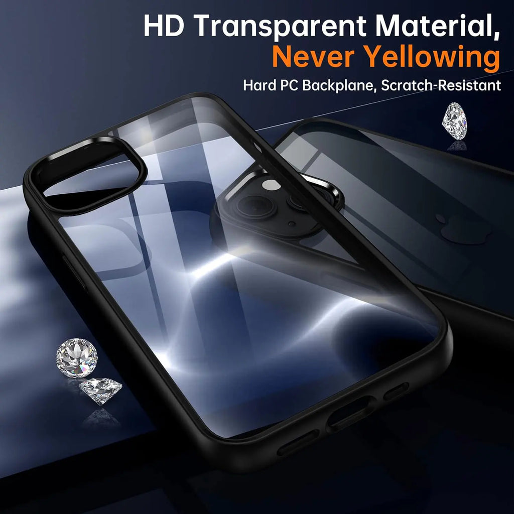 Coque de téléphone antichoc transparente à couleur pour