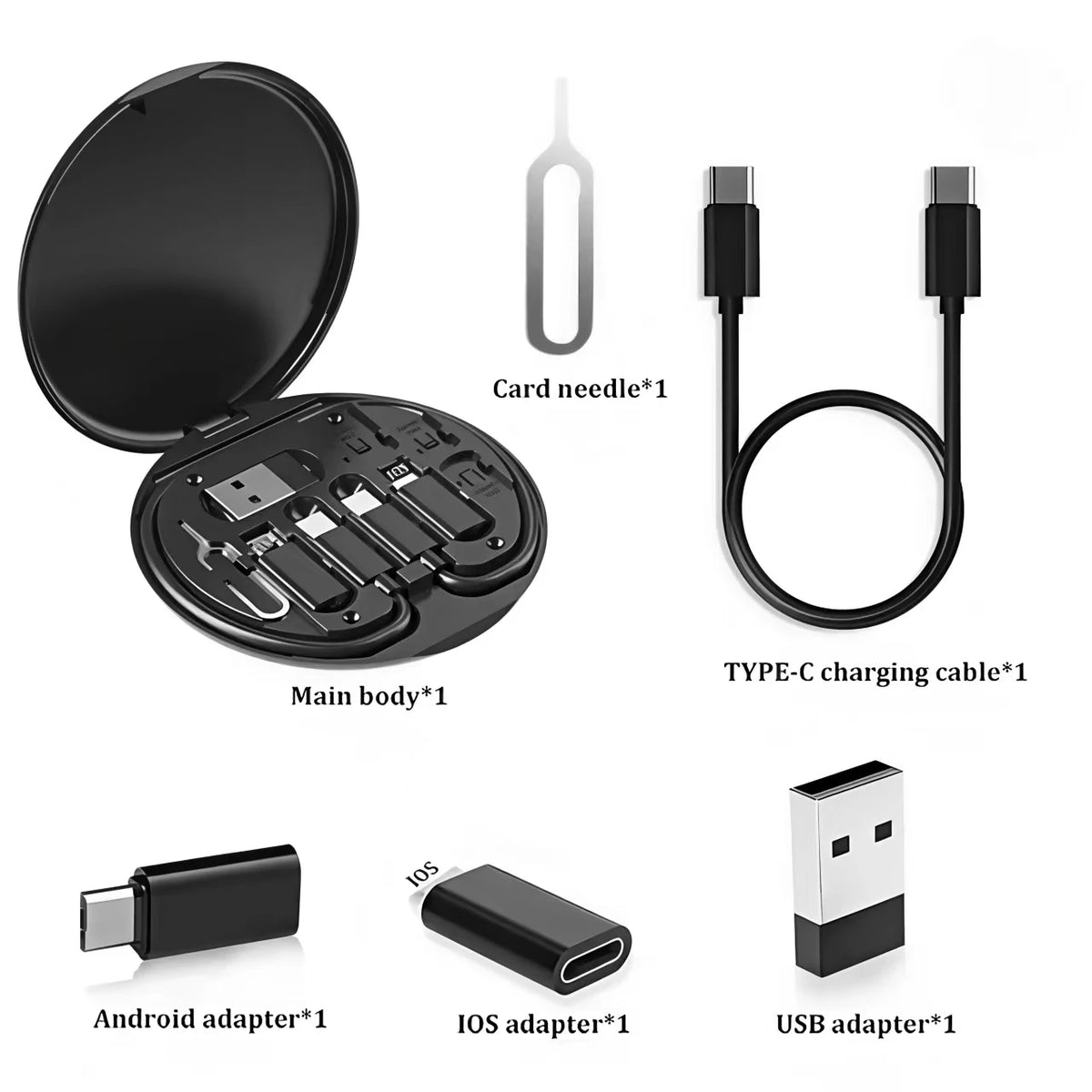 USB Type - C to C 60W Charging Adapter Cable Set