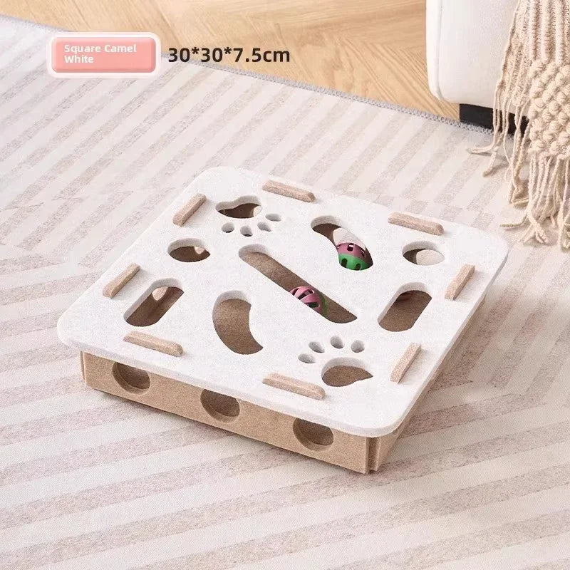 Cat Puzzle Toy Felt Puzzle Box Cat Exercise Toy