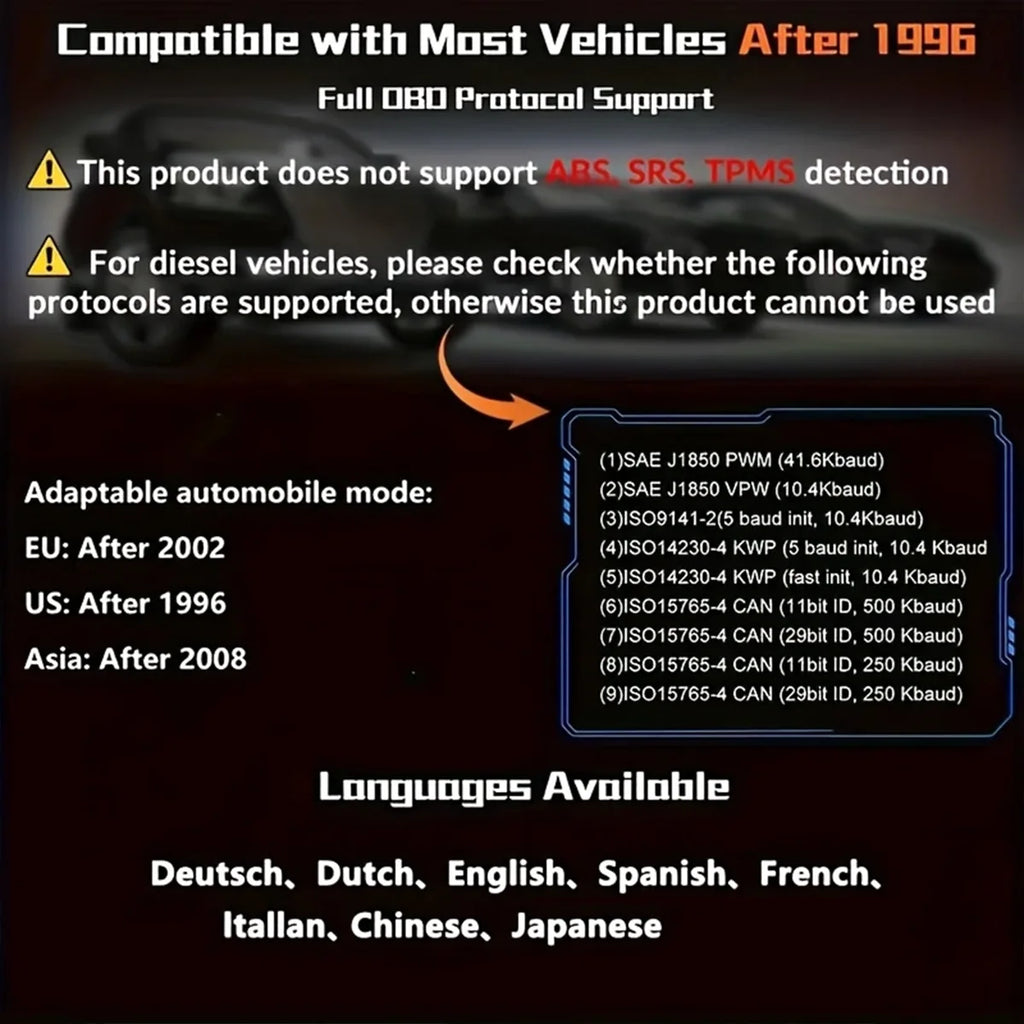 OBD2 Scanner - Diagnostic Tool, Engine Code