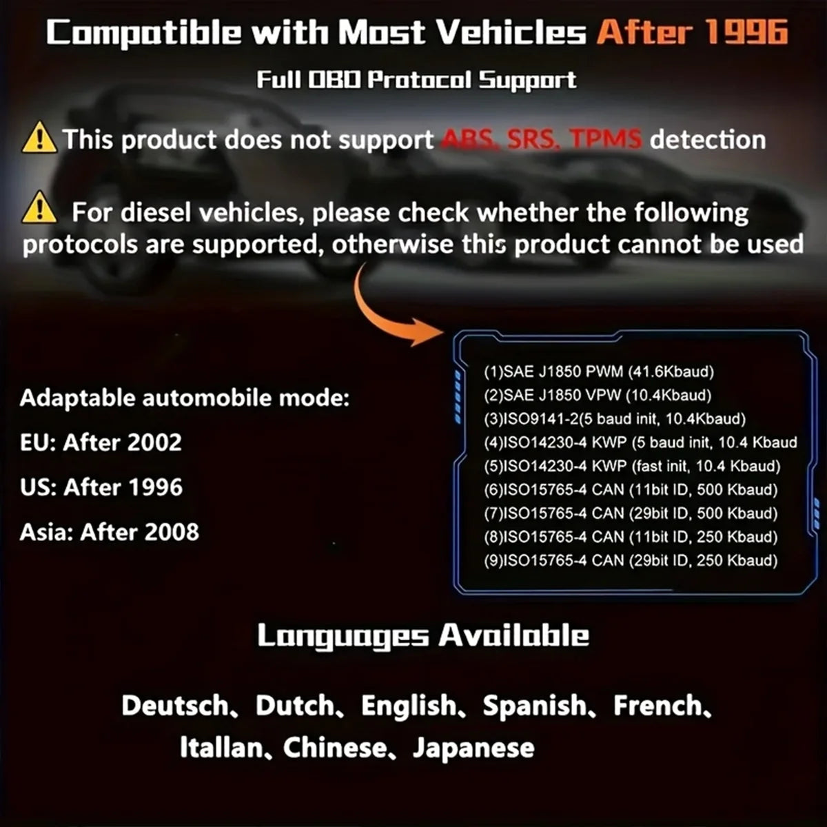OBD2 Scanner - Diagnostic Tool, Engine Code