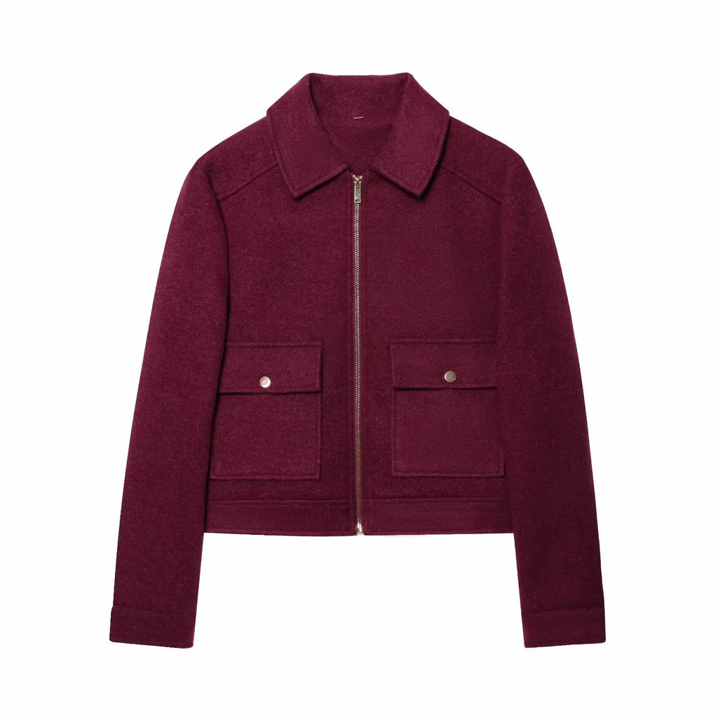 Women's Zipper Jacket Coat New Winter Long Sleeve