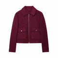 Women's Zipper Jacket Coat New Winter Long Sleeve
