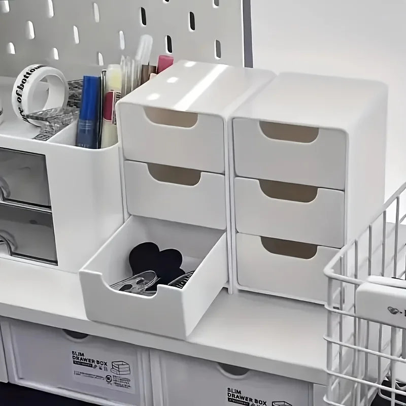 Chic 3 - Tier Desk Organizer with Drawers - Ideal