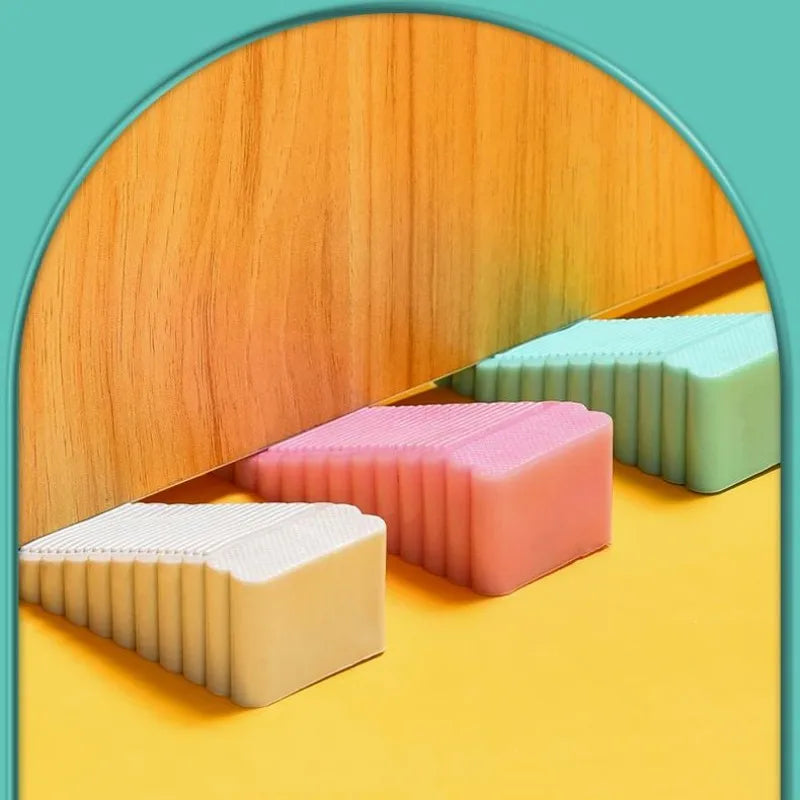 Safety Silicone Door Stop Stoppers Block Wedge