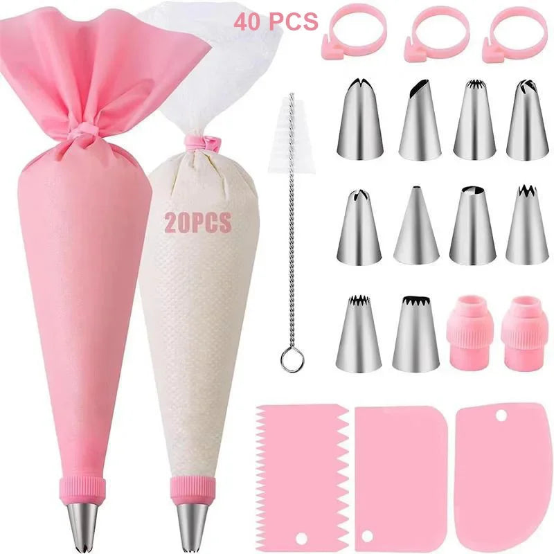 Silicone Piping Tip Set Cake Frosting Tips