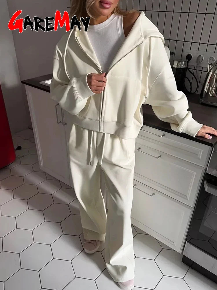 Autumn Women's Tracksuit with Zipper and Trousers Gary