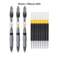 Retractable Gel Pens Set Black Red Blue