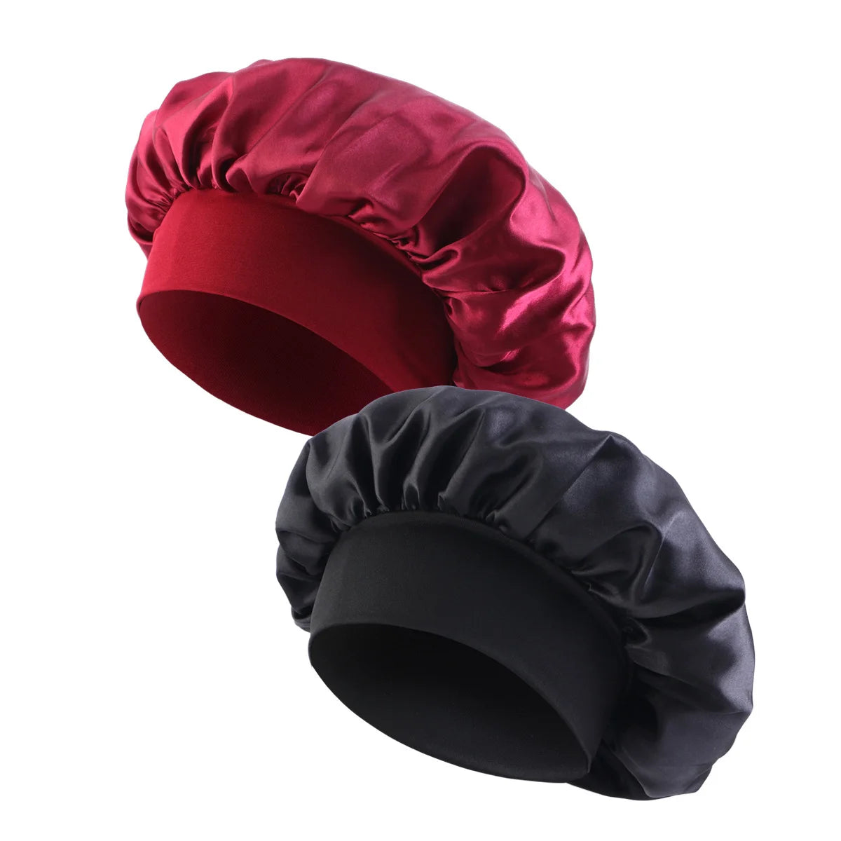 New Satin Wide Brim Nightcap Silky Bonnet Hair