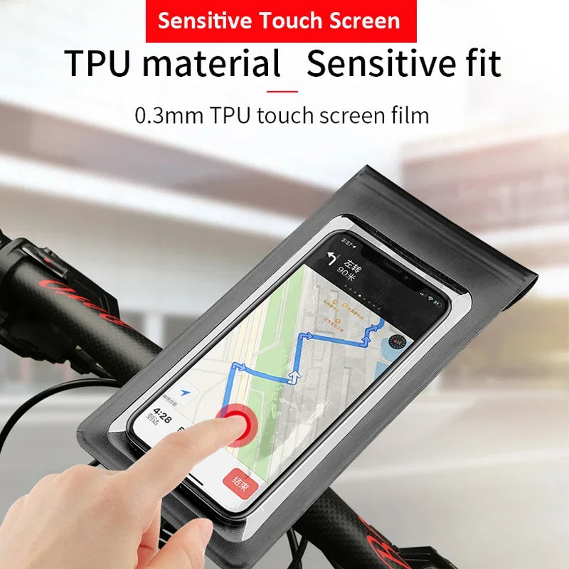 Bicycle Motorcycle Holder Waterproof TPU Touch