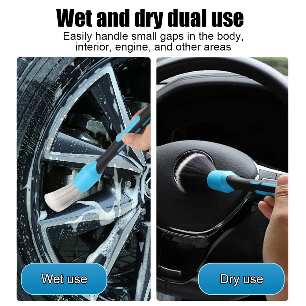 Brosse de nettoyage pour jantes de roue et sortie d'air de climatiseur