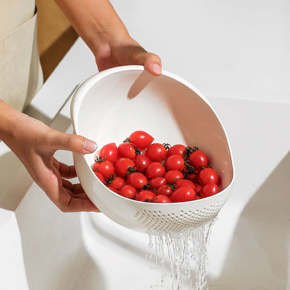 Colander Rice Bowl Drain Basket