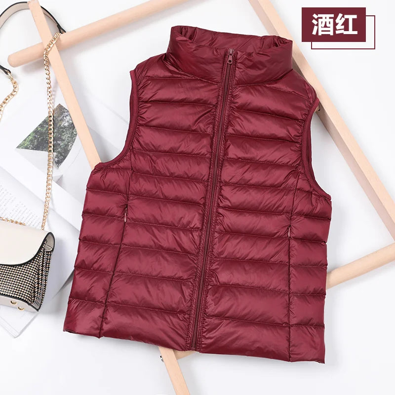 Manteau col montant en similicuir pour femme