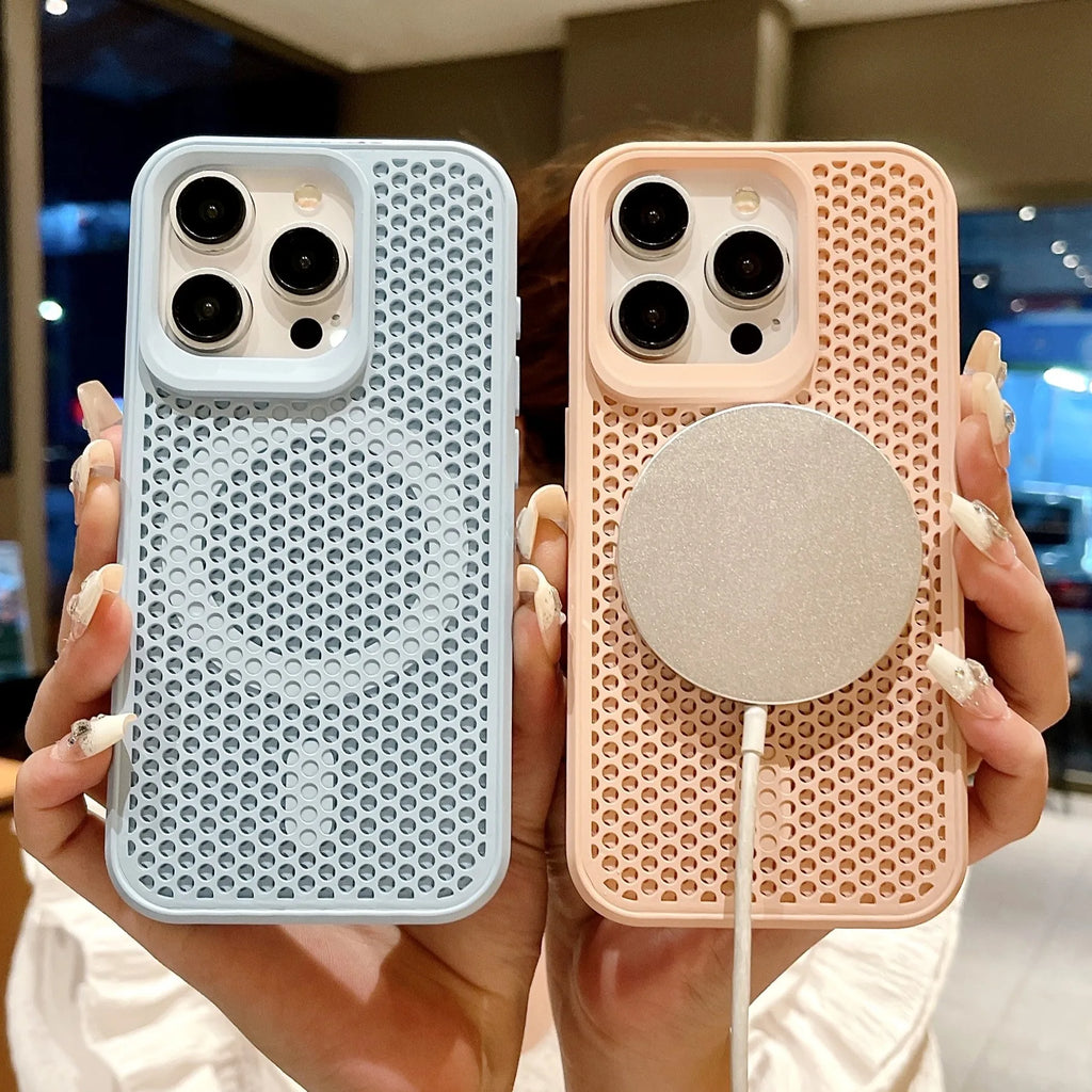 Coque respirante magnétique de refroidissement pour MagSafe