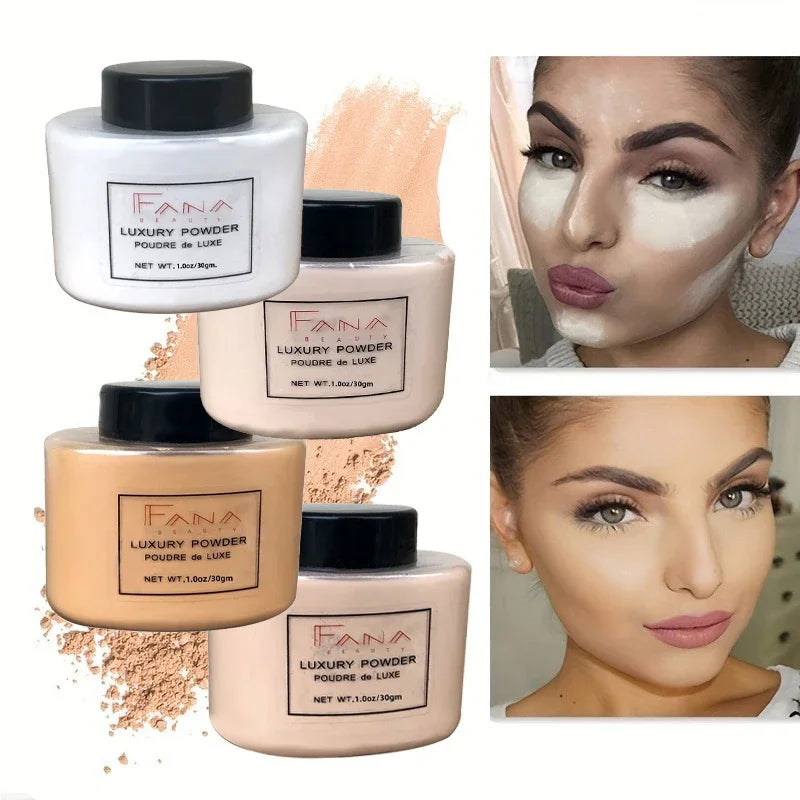4 Color Luxury Powder for Women Face Foundation