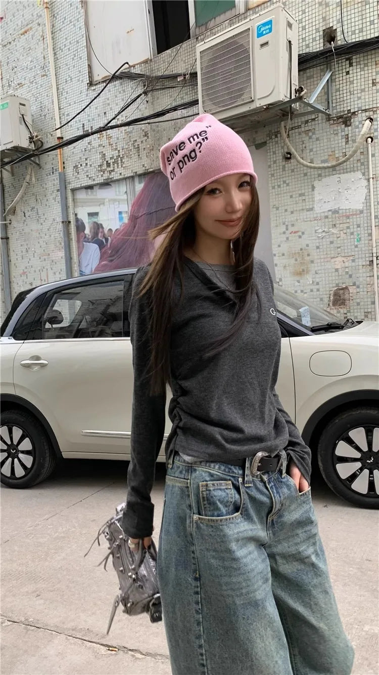 Women's Fake Two - Piece Slim Long Sleeve Base Top