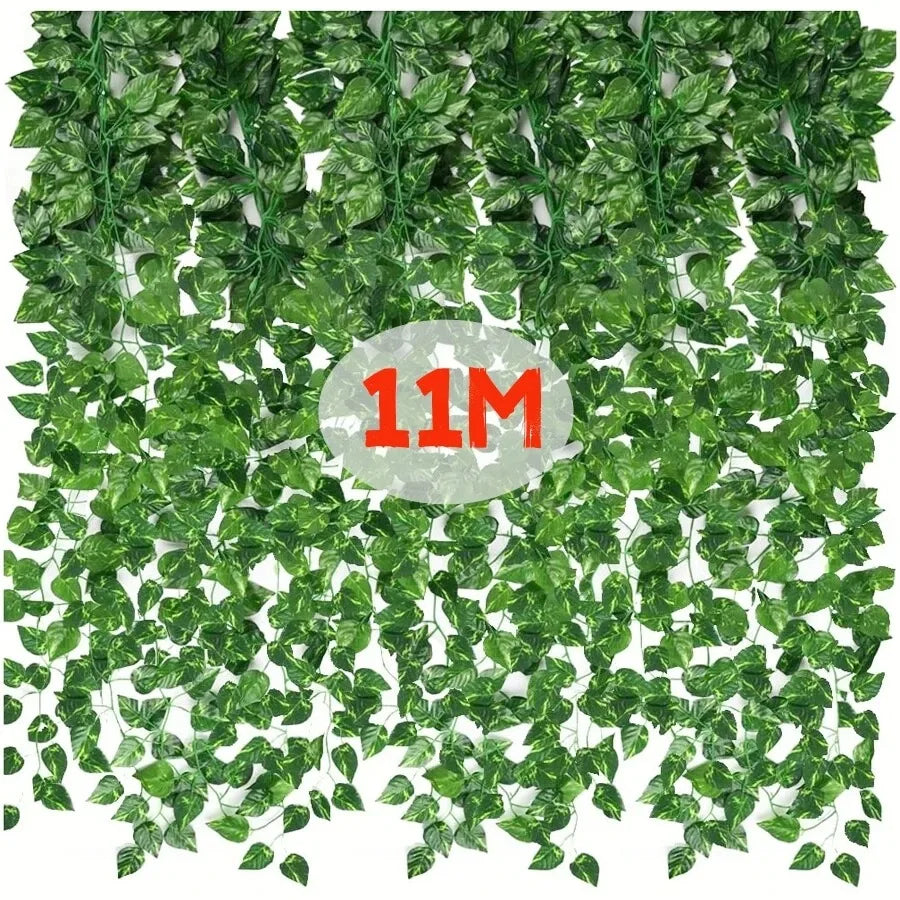 4/10M Artificial Plant Green Ivy Leaf Garland