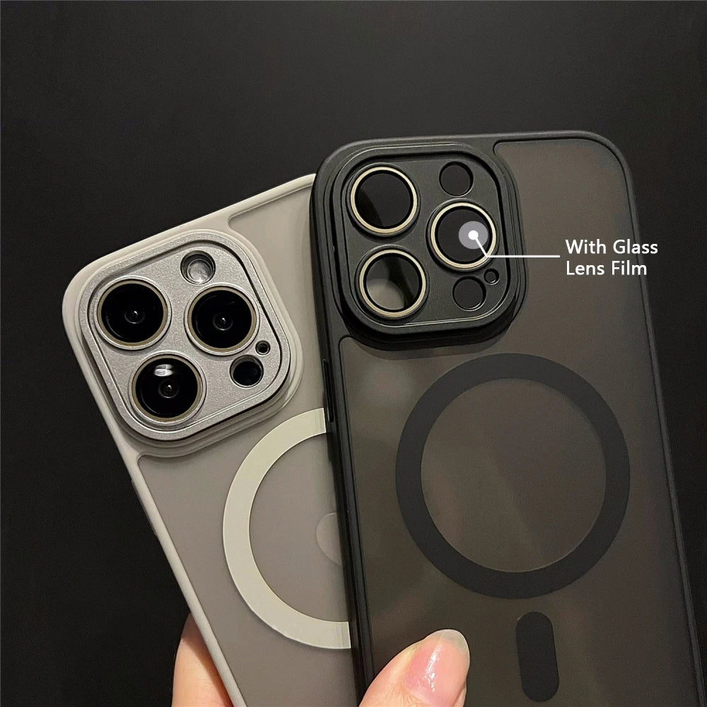 Luxury Matte Armor For Magsafe Magnetic Wireless