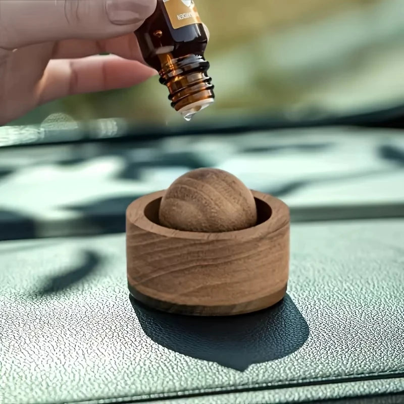 Car & Home Essential Oil Diffuser - Made of Wood