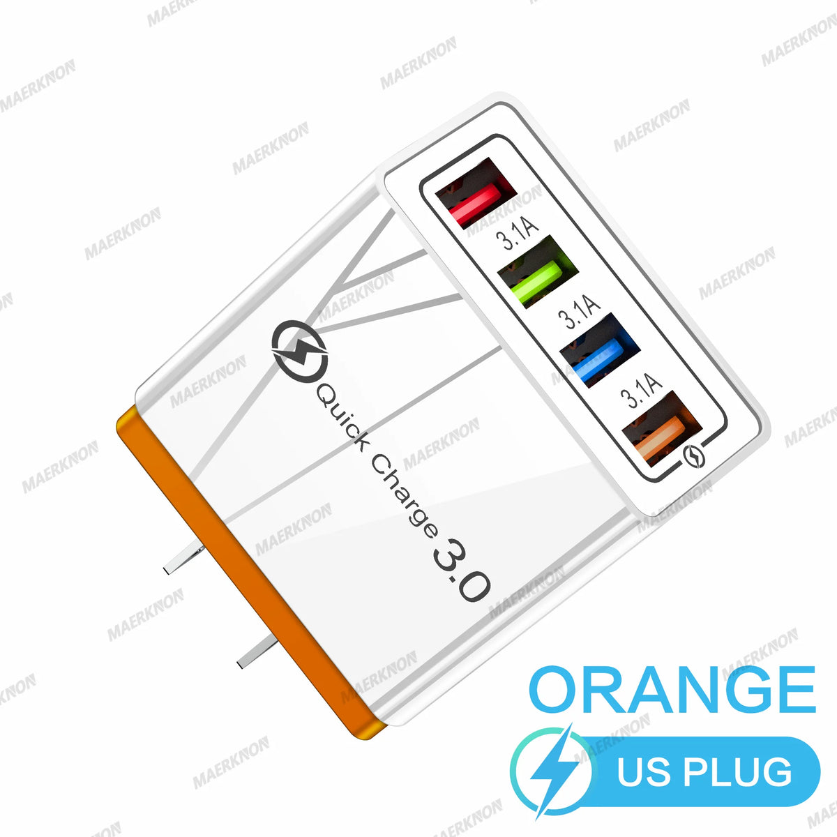 3A USB Charger 4 Ports USB Quick Charge 3.0 EU US