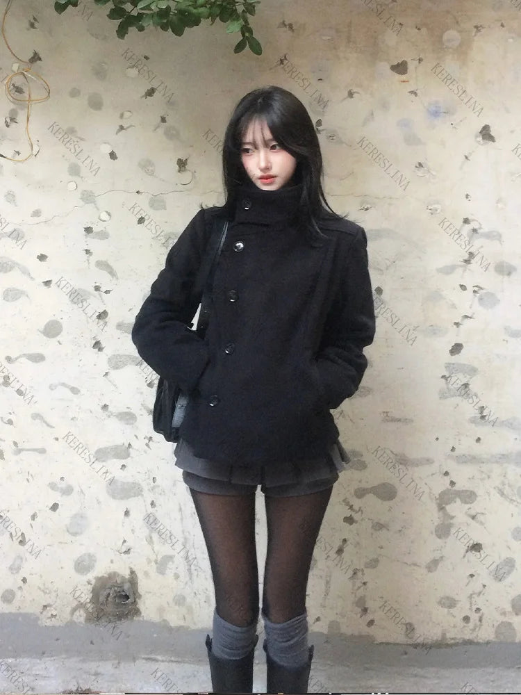 Street Autumn/Winter Solid Color Women's Turtleneck