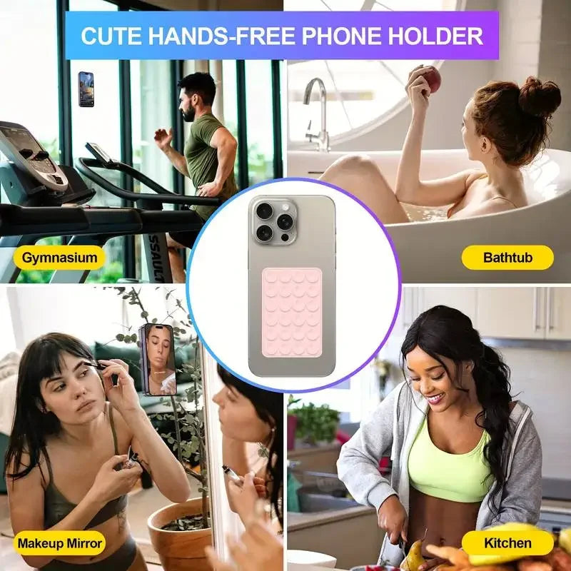 Tapis de support de téléphone multifonctionnel à ventouse en silicone