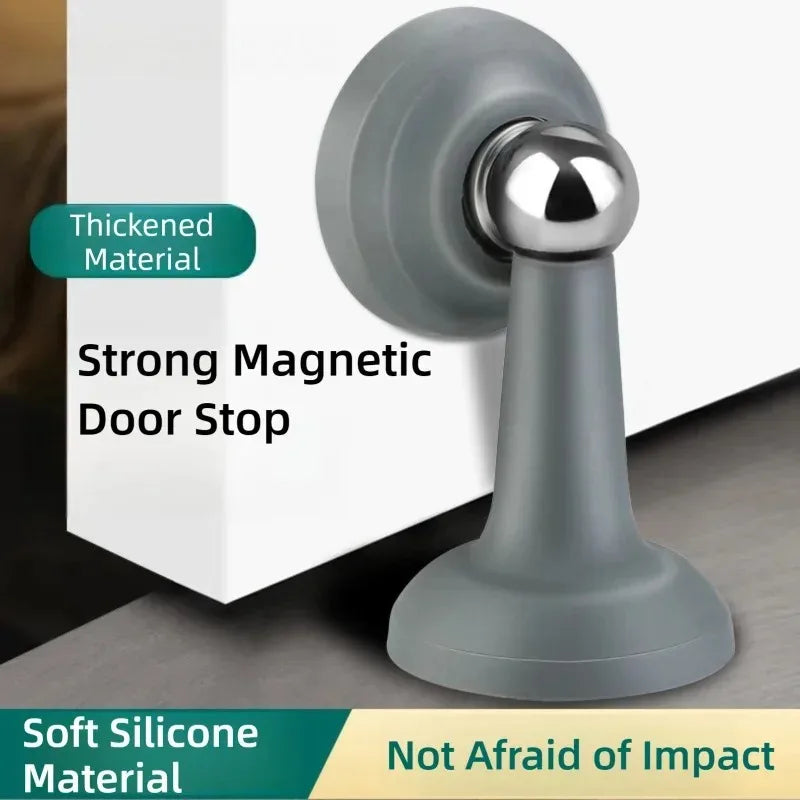 Butoir de porte sans perçage pour chambre à coucher, butée de porte fixe