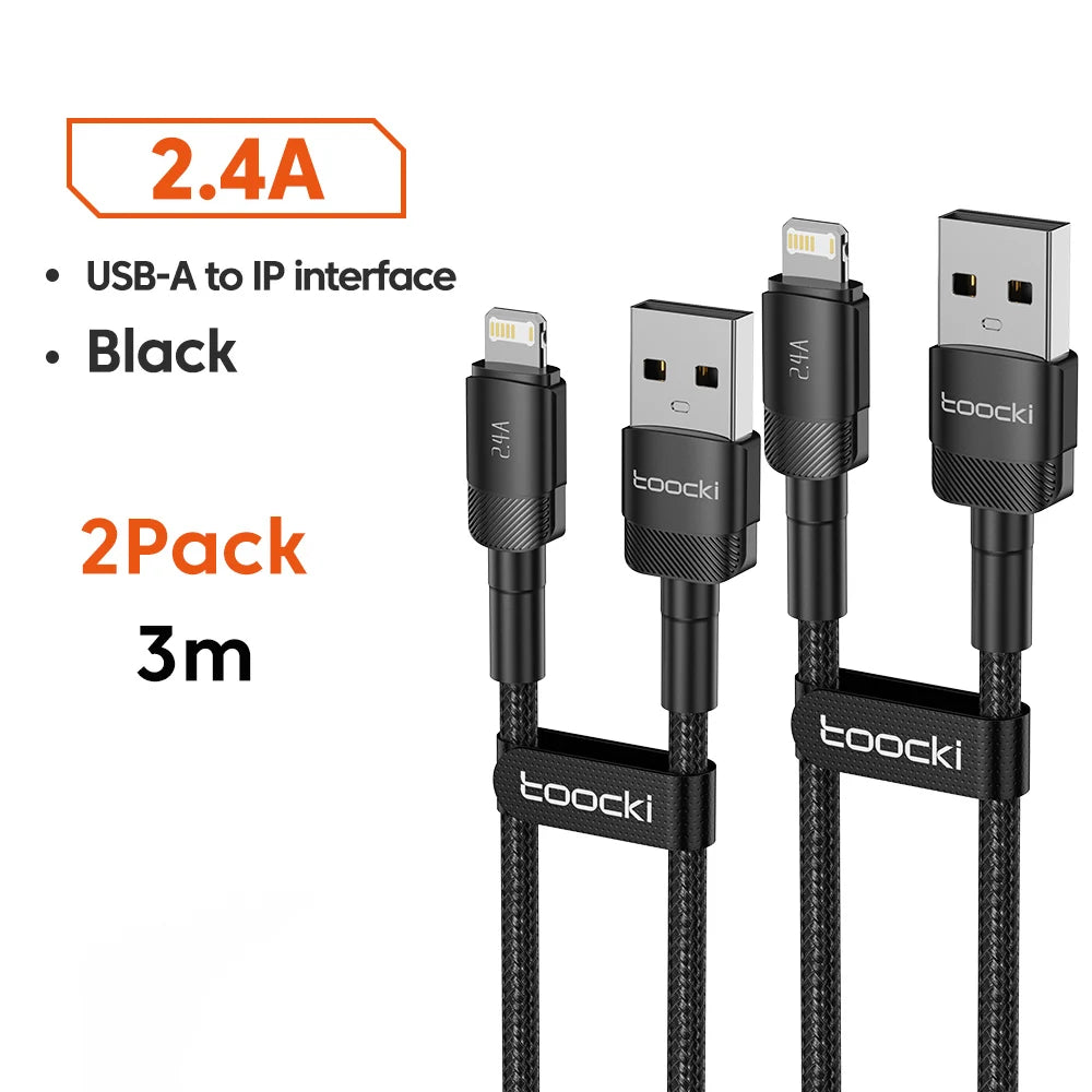 Toocki USB Cable For iPhone 14 13 12 Pro Max X XS