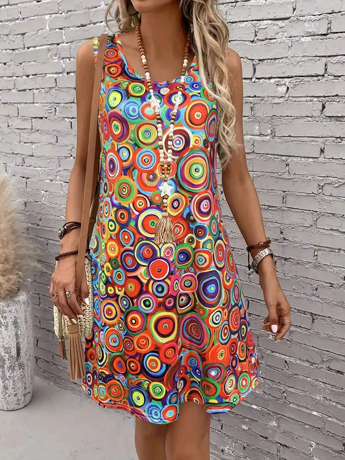 Women's Off - Shoulder All - Over Print Mini Dress
