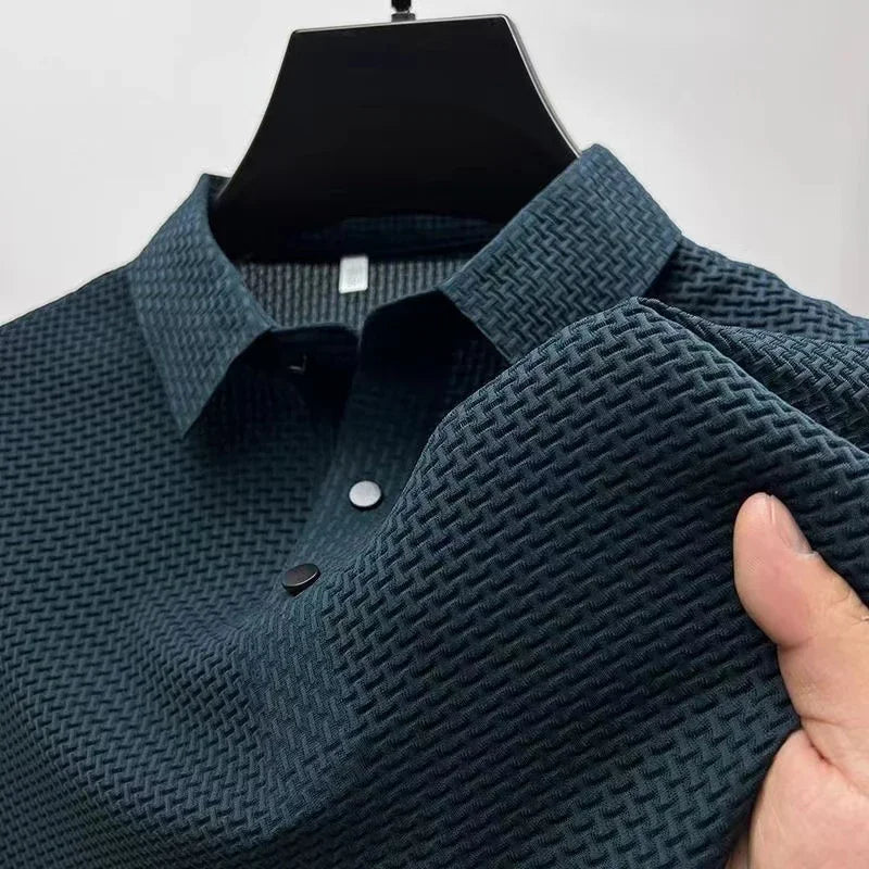 New Men's Business Casual Short Sleeved Bone