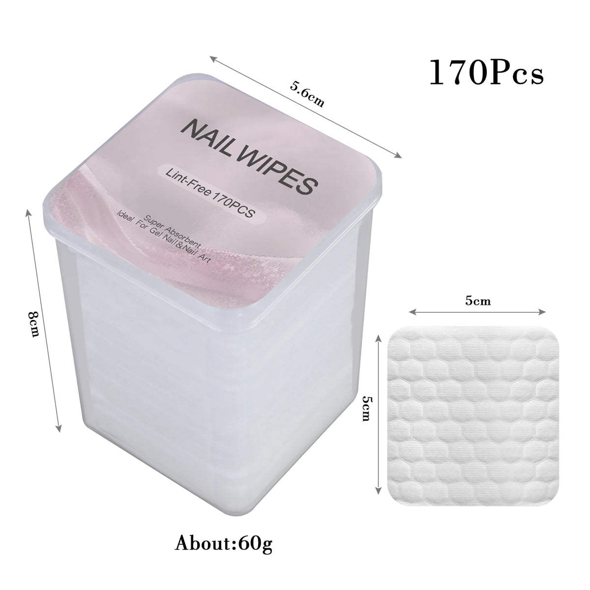 Nail Polish Remover Wipes Nail Cleaning Pads