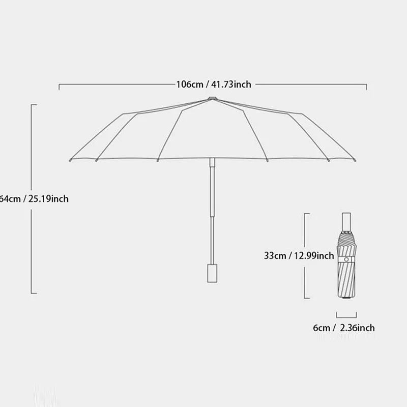 Reinforced 24 - Bone Umbrella, Men's Business