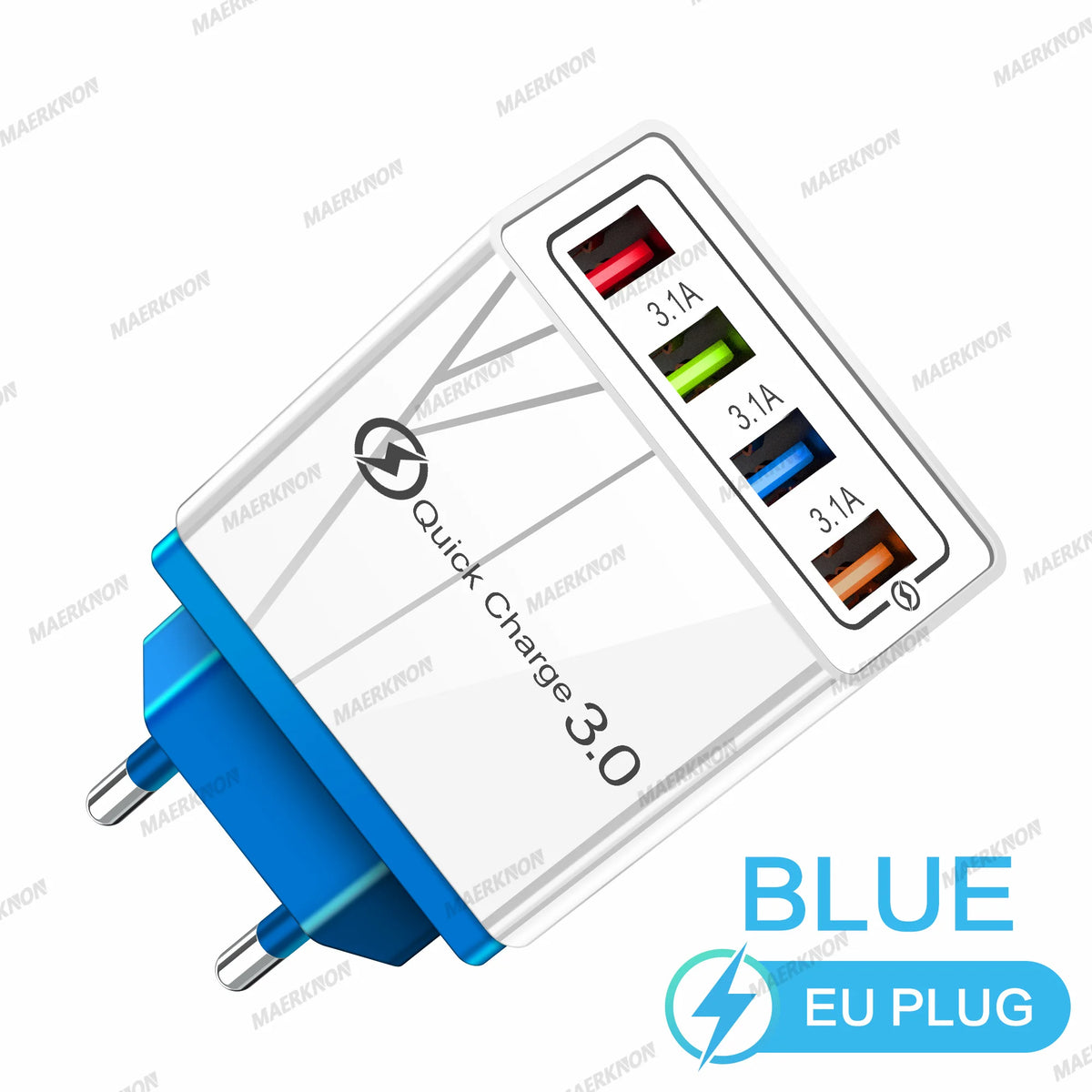 3A USB Charger 4 Ports USB Quick Charge 3.0 EU US
