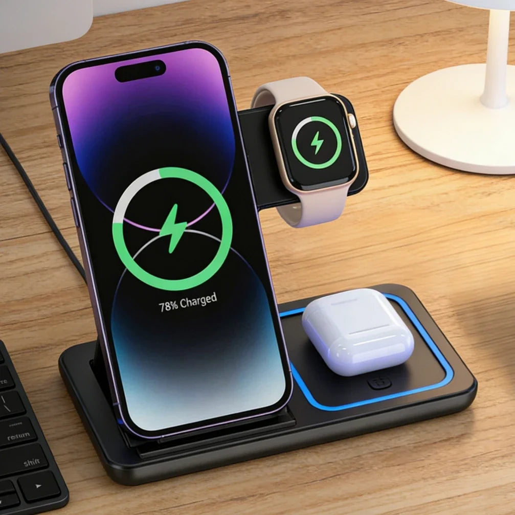 3 - in - 1 30W Foldable Wireless Charger