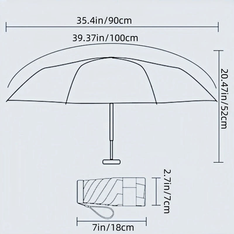 55% Off Mini Sun Umbrella Small Pocket Rain
