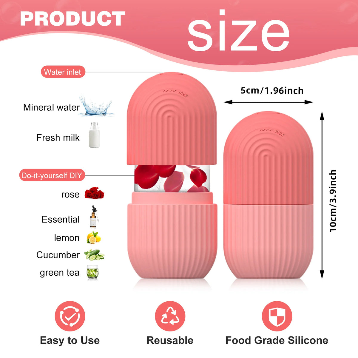 Silicone Face Ice Cube Mold for Beauty