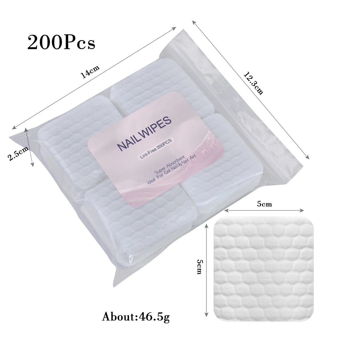 Nail Polish Remover Wipes Nail Cleaning Pads