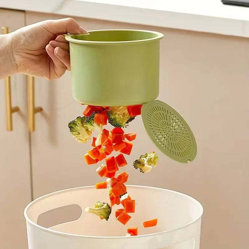 Press - Type Drain Basket: Food Strainer & Sink
