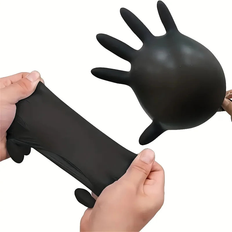 Black Nitrile Gloves Thickened