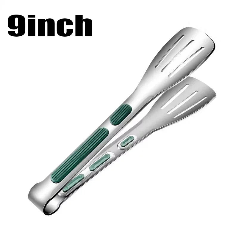 Non Slip Stainless Steel Food Tongs