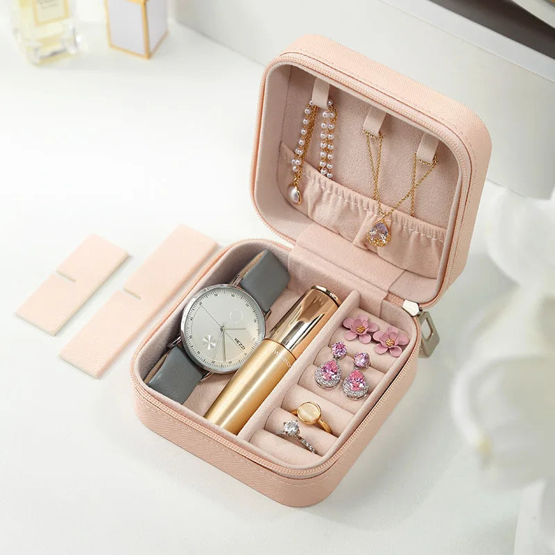 Simple ins macaroon jewelry box travel